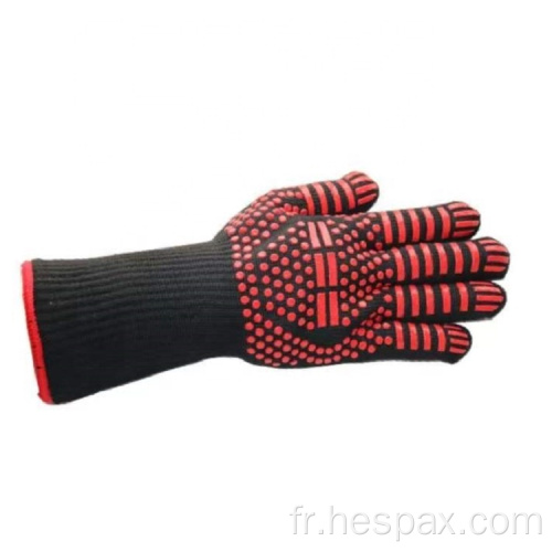 Gants de grill en silicone de cuisine résistante à la chaleur HESPAX